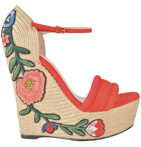Floral Wedge Heels